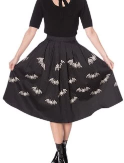Banned Lace Bats Skirt - XS -Fashion Apparel Big C Edit Front Close 32136.1593799153