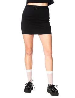 Banned O-Ring Denim Skirt
