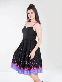 Hell Bunny Pinball 50's Dress -Fashion Apparel Big C Edit Front Closer 80175.1566438929