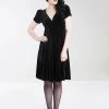 Hell Bunny Joanne Dress: Black - XS -Fashion Apparel Big C Edit Front Full 11080.1594296025