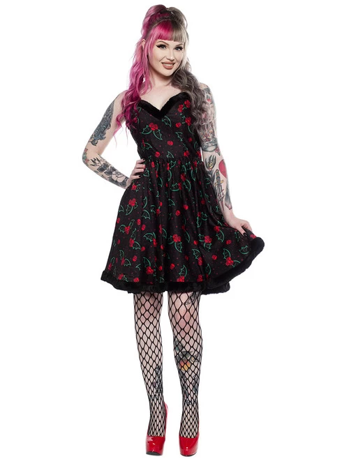 Sourpuss Holly Bats Sophia Dress 3 Sourpuss Holly Bats Sophia Dress