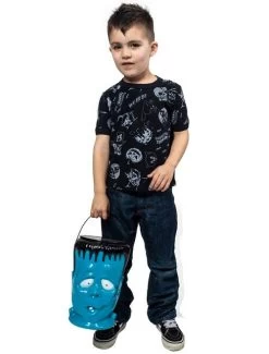 Kreepsville 666 Spookshow Kids' T-Shirt: Grey -Fashion Apparel Big C Edit Front Full 22994.1562550409