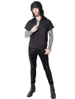 Kreepsville 666 Skeleton Unisex Skinny Jeans: Black Bone 8 Kreepsville 666 Skeleton Unisex Skinny Jeans: Black Bone -Fashion Apparel Big C Edit Front Full 48123.1580453688