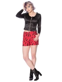 Banned Thunderbolt Shorts - XS, Small And Medium -Fashion Apparel Big C Edit Front Full 87729.1566898099