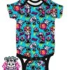 Harebrained Fresh Baked Kittens Onesie: No Sleep Sheep -Fashion Apparel Big C Edit Front Logo 93961.1566626603