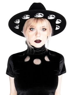 Restyle Velvet Top: Moon Phases -Fashion Apparel Big C Edit Front Model 4 80402.1646715213