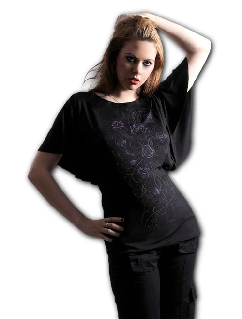 Spiral Entwined Bat Sleeve Top 3 Spiral Entwined Bat Sleeve Top