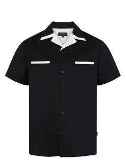 Chet Rock Psychobilly Bowling Shirt - Medium 9 Chet Rock Psychobilly Bowling Shirt - Medium -Fashion Apparel Big C Edit Front No Model 09383.1548382644