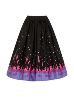 Hell Bunny Pinball 50's Skirt - XS And Small 9 Hell Bunny Pinball 50's Skirt - XS And Small -Fashion Apparel Big C Edit Front No Model 14925.1610898741