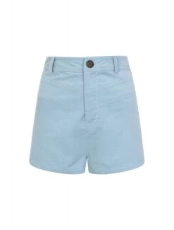 Bright & Beautiful Madison Cord Shorts: Blue - XS, Small, Large And XL