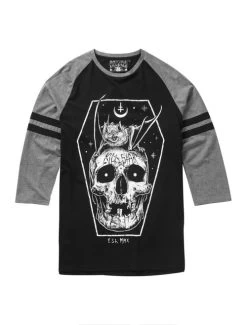 Killstar Fly High Raglan Top - Small -Fashion Apparel Big C Edit Front No Model 61765.1592831620