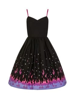 Hell Bunny Pinball 50's Dress -Fashion Apparel Big C Edit Front No Model 81507.1566438937