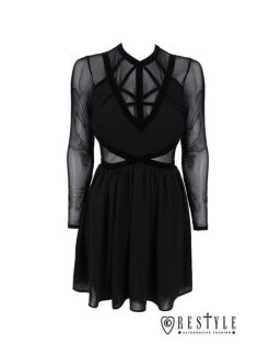 Restyle Mixed Straps Dress -Fashion Apparel Big C Edit Front No Model 84666.1568688733