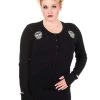 Banned Black Magic Cardigan - Small, Medium And XL -Fashion Apparel Big C Edit Front Plus 01678.1648572537