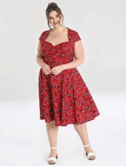 Hell Bunny Alison 50's Dress - Medium And XL -Fashion Apparel Big C Edit Front Plus 17547.1593319710