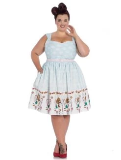 Hell Bunny Gigi Christmas Dress - Small