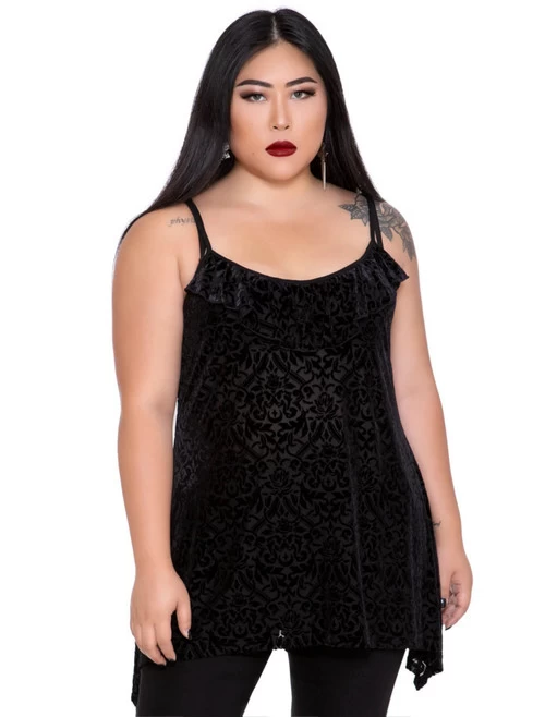 Killstar Imogen Hankyhem Top - Small 4 Killstar Imogen Hankyhem Top - Small - Image 2