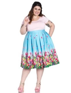 Hell Bunny Angelique 50's Skirt - Small -Fashion Apparel Big C Edit Front Plus 54712.1604409059