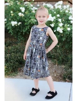 Retrolicious Boo Cats Glow In The Dark Kids' Dress