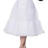 Banned Lifeforms 26" Petticoat, Plus Size: White - 3XL And 4XL -Fashion Apparel Big C Edit Front With Logo 63525.1590239964
