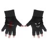 Disturbed Fingerless Gloves: Red DNA 2 Disturbed Fingerless Gloves: Red DNA -Fashion Apparel Big C Edit Front 06803.1575626592