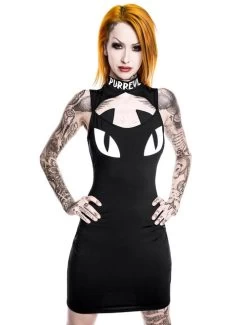 Killstar Purr Evil Bodycon Dress - XL