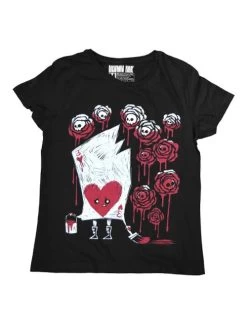Akumu Ink Painting The Roses With Blood Ladies' T-Shirt