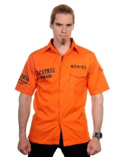 Banned Alcatraz Prison Shirt: Orange
