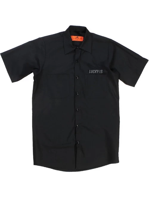 Lucky 13 Work Shirt: Frankie's Garage - Large To 6XL 6 Lucky 13 Work Shirt: Frankie's Garage - Large To 6XL - Image 4