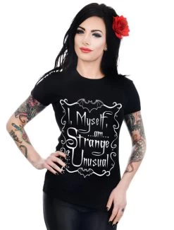 Too Fast I, Myself, Am Strange And Unusual Babydoll T-Shirt - Small To 3XL -Fashion Apparel Big C Edit Front 21678.1572667663