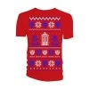Doctor Who Ugly Christmas Sweater Unisex T-Shirt: Red, Blue And White -Fashion Apparel Big C Edit Front 21886.1559710314