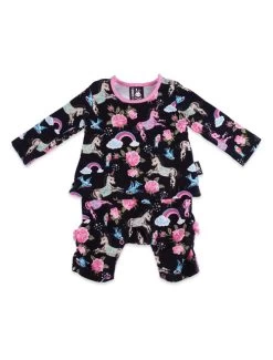 Six Bunnies Baby Playsuit: Wonderland
