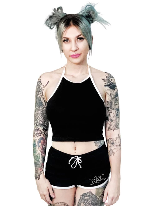 Too Fast Witch Symbol Short Shorts 4 Too Fast Witch Symbol Short Shorts - Image 2