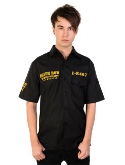Banned Death Row Button Up Shirt
