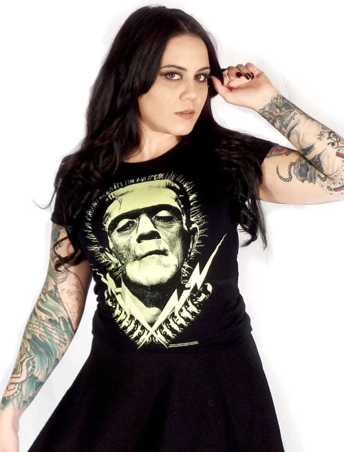 Rock Rebel Frankenstein Bolts Women's T-Shirt 4 Rock Rebel Frankenstein Bolts Women's T-Shirt - Image 2