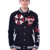 Resident Evil Varsity Jacket: Umbrella - Small And Medium -Fashion Apparel Big C Edit Front 30717.1558230259