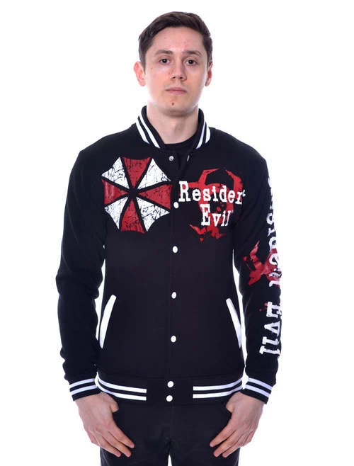 Resident Evil Varsity Jacket: Umbrella - Small And Medium 3 Resident Evil Varsity Jacket: Umbrella - Small And Medium