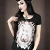 Restyle Alice In Wonderland Rabbit T-Shirt - XS -Fashion Apparel Big C Edit Front 35544.1562903477