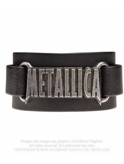 Alchemy Rocks - Metallica Leather Wriststrap 7 Alchemy Rocks - Metallica Leather Wriststrap -Fashion Apparel Big C Edit Front 35699.1562391549