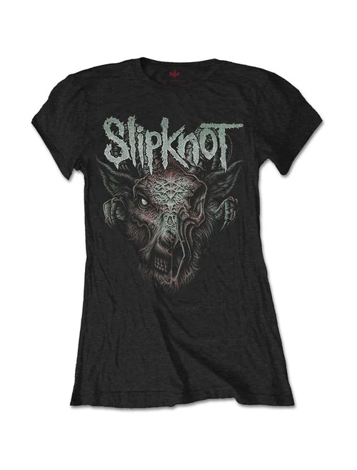 Slipknot Infected Goat Ladies' Fitted T-Shirt 4 Slipknot Infected Goat Ladies' Fitted T-Shirt - Image 2