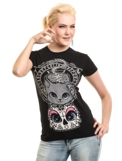 Cupcake Cult Cat Night Ladies' T-Shirt
