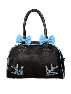 Banned Blue Swallows Handbag
