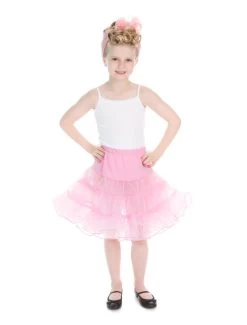 Hearts And Roses Kids' Petticoat: Pink