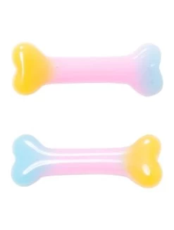 Kreepsville 666 Mini Bone Hair Slides: Rainbow (2 Pack)