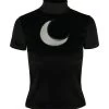 Restyle Velvet Top: Crescent Moon -Fashion Apparel Big C Edit Front 54677.1686755726