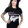 Too Fast Waiting For Halloween Like... Babydoll T-Shirt -Fashion Apparel Big C Edit Front 55602.1570094459