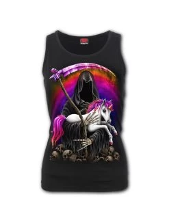 Spiral Dark Rainbow Razor Back Tank