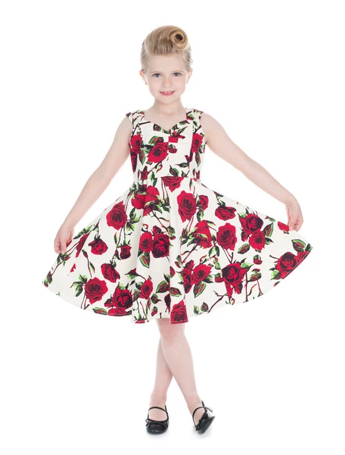 Hearts And Roses Ditsy Rose Kids' Dress 3 Hearts And Roses Ditsy Rose Kids' Dress