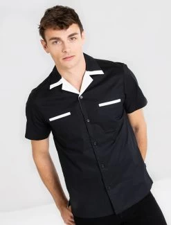 Chet Rock Psychobilly Bowling Shirt - Medium 7 Chet Rock Psychobilly Bowling Shirt - Medium -Fashion Apparel Big C Edit Front 68076.1548382650