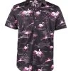Loose Riders Button Up Shirt: Bermuda Black - Medium -Fashion Apparel Big C Edit Front 69488.1575363294